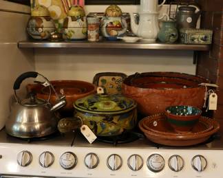 Vintage and antique kitchen ware, teapots