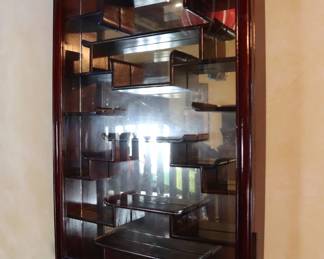 Antique Chinese hanging curio cabinet