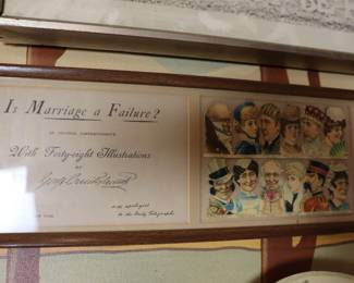 Vintage framed illustrations