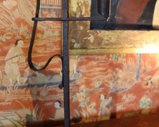 Wrought iron candleholder