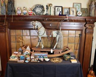 Vintage and antique decor, framed art, sculptures