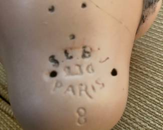 Mold 230, Size 8, S. F. B. J Paris, Bisque Doll Head