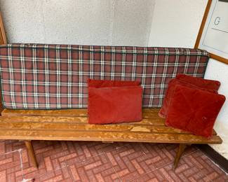 Mid Century Slat Bench