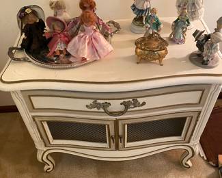  Vintage French Provincial Occasional Table with Drawer (2)