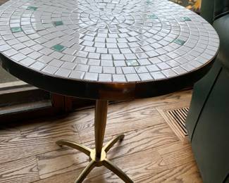 Mid Century Tile Occasional Table