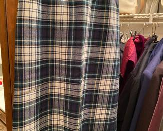 Vintage Hand Made Wool Pencil Skirt