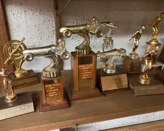 Vintage Pinewood Derby Trophies