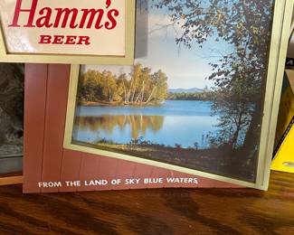 Vintage 1950's Hamms Beer Store Display