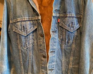 Vintage Levi Denim Jacket with Mink Fur