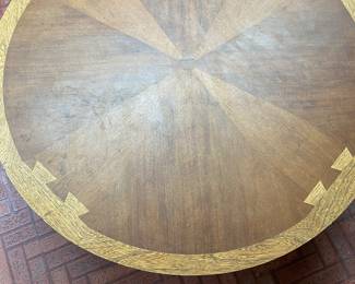 Mid Century Lane Furniture "Acclaim" Dove Tail Round Cocktail Table
