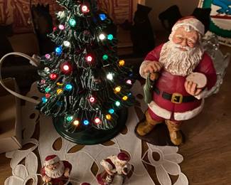 Vintage Ceramic ( SMALL) Lighted Christmas Tree