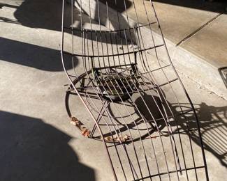 Mid Century Modern Metal Wire Homecrest Chaise Lounge