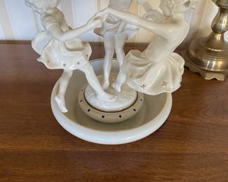 Vintage 1920's Karl Tutter for Lorenz Hutschenreuther Germany, May Dancing, 8.5 " Tall, 10" With Base