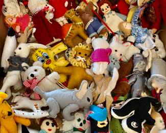 Box of Felt Hand Made Ornaments