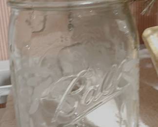 Ball jar hanging candle holder