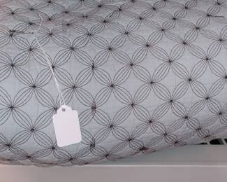 Super heavy light blue & brown quilted comforter
 Reversible