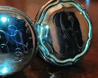 Sterling Wine Stopper Monogram "R" 