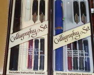 Vintage Schaefer calligraphy sets