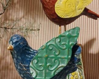 Wooden & metal birds