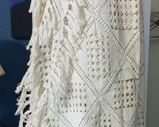 Vintage handmade coverlet