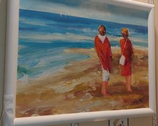Oil Painting beach scene