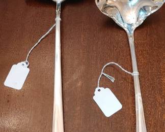 Gorham double pour Ladles silver plated