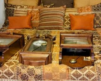 Beautiful queen bed bedding Sold separately