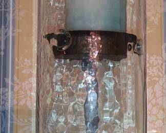 Gorgeous hand blonde candle holder very large