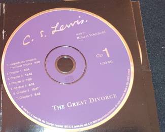 CS Lewis books on tape collection. Mere Christianity / The Screwtape Letters / A Grief Observed / The Problem of Pain / Miracles / The Great Divorce, 