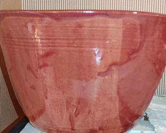 Unusually large & tall Sandra Miller pottery bowl