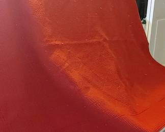Huge King size quilted red comforter very nice