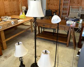 Table and floor lamps