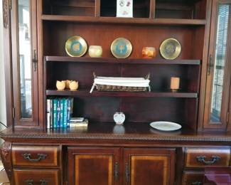 Massive china display cabinet/hutch
