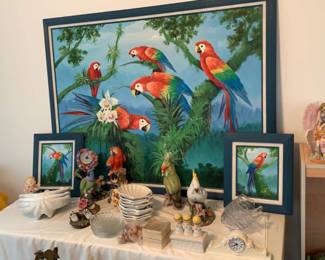 Parrot pictures - canvas wall art