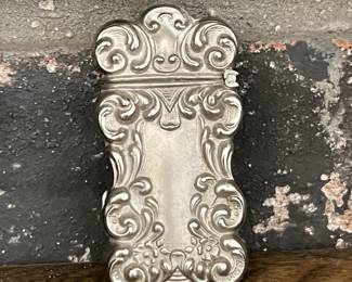 Amazing and rare Victorian era sterling silver of match case
