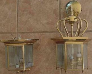 Brass Sconce Hanging Lamp