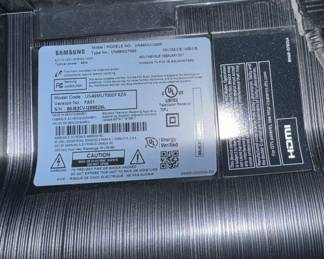 Samsung TV model UN49MU7000D