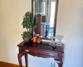 Side table and mirror