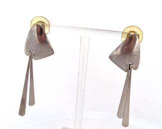 STERLING SILVER 925 TAXCO MEXICO DANGLE EARRINGS
