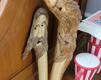 Hand caarved canes