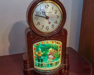 Vintage lighted motion clock