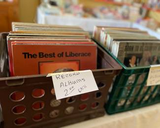 recor albums, many and few 45's