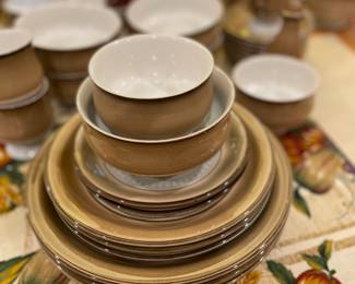 Denby china, service for 12, Renaissance Seville