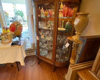 corner vintage cabinet