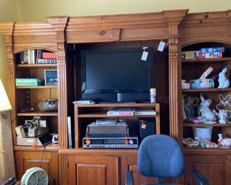 3 piece entertainment center, reel to reel & other