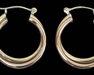 14Kt Gold Loop Earrings
