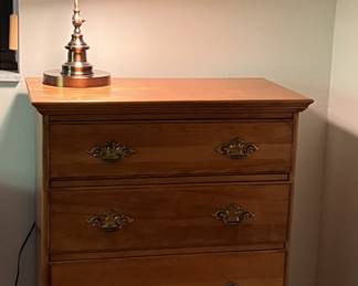 dresser and lamp