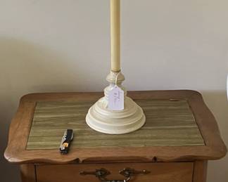 End table and lamp