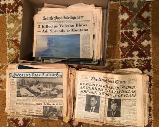 Vintage newspapers