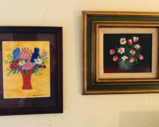 Floral paintings
